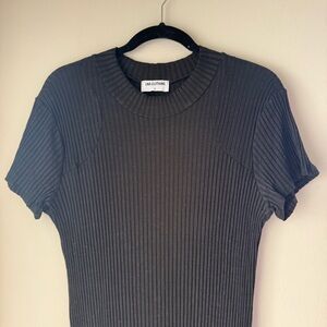 LNA Elegant Black Midi Dress Plus Size